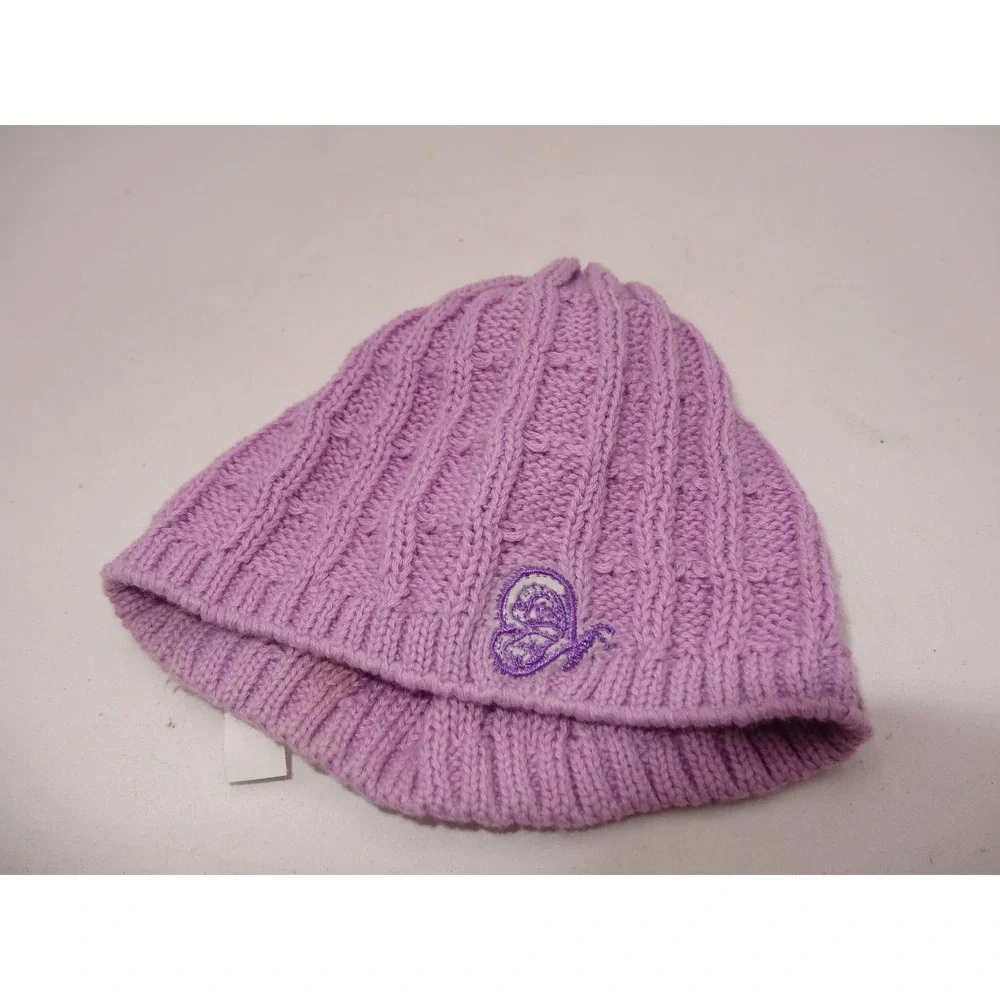 American Girl 2010 Pretty & Plaid Dress Cozy Knit Beret Hat only Lavender Doll
